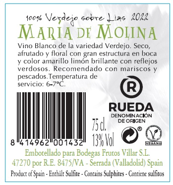 contraetiqueta María Molina Verdejo 2022